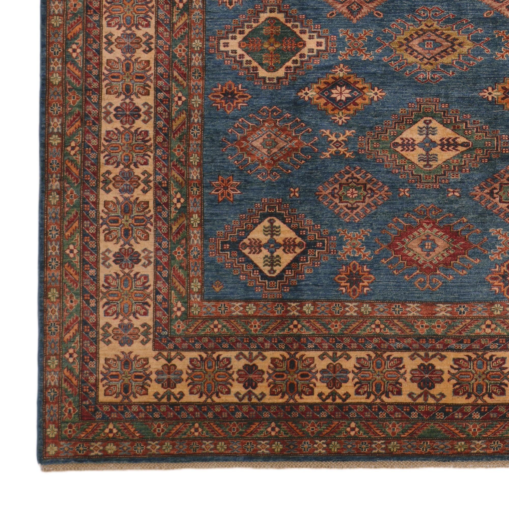 8' 11 x 11' 5 Hand Knotted Kazak Rug