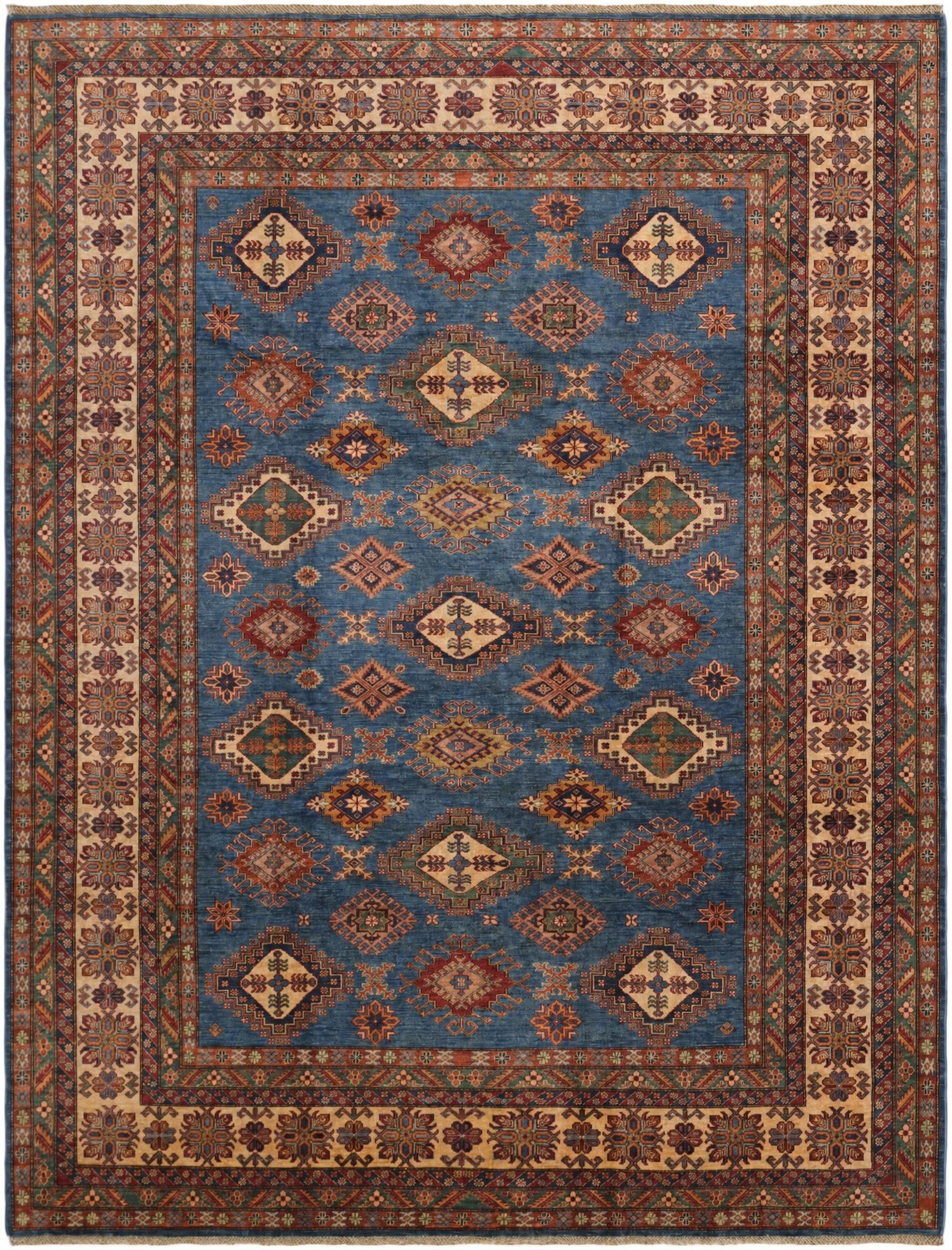 8' 11 x 11' 5 Hand Knotted Kazak Rug