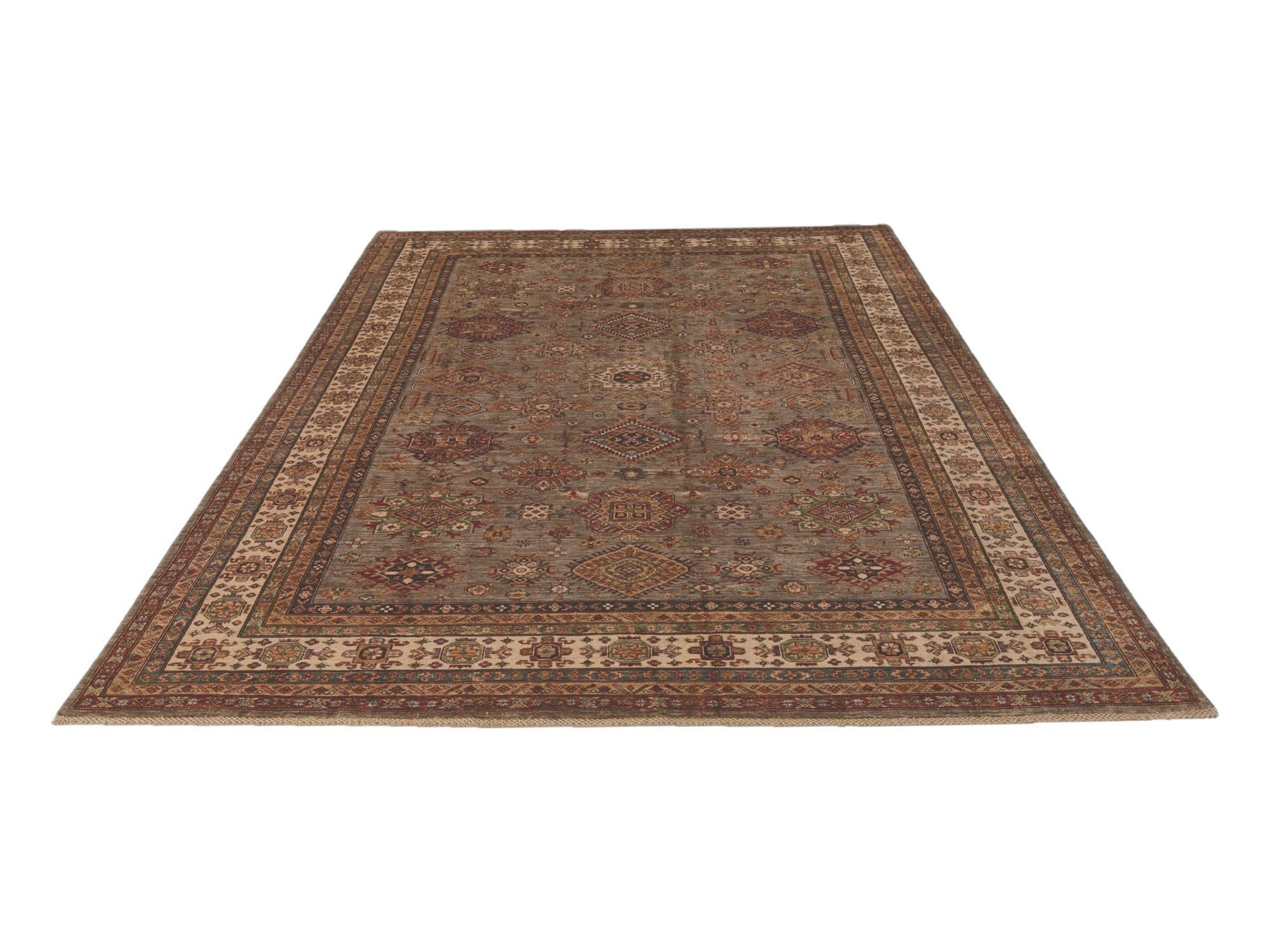 8' 6 x 12' 9 Hand Knotted Kazak Rug