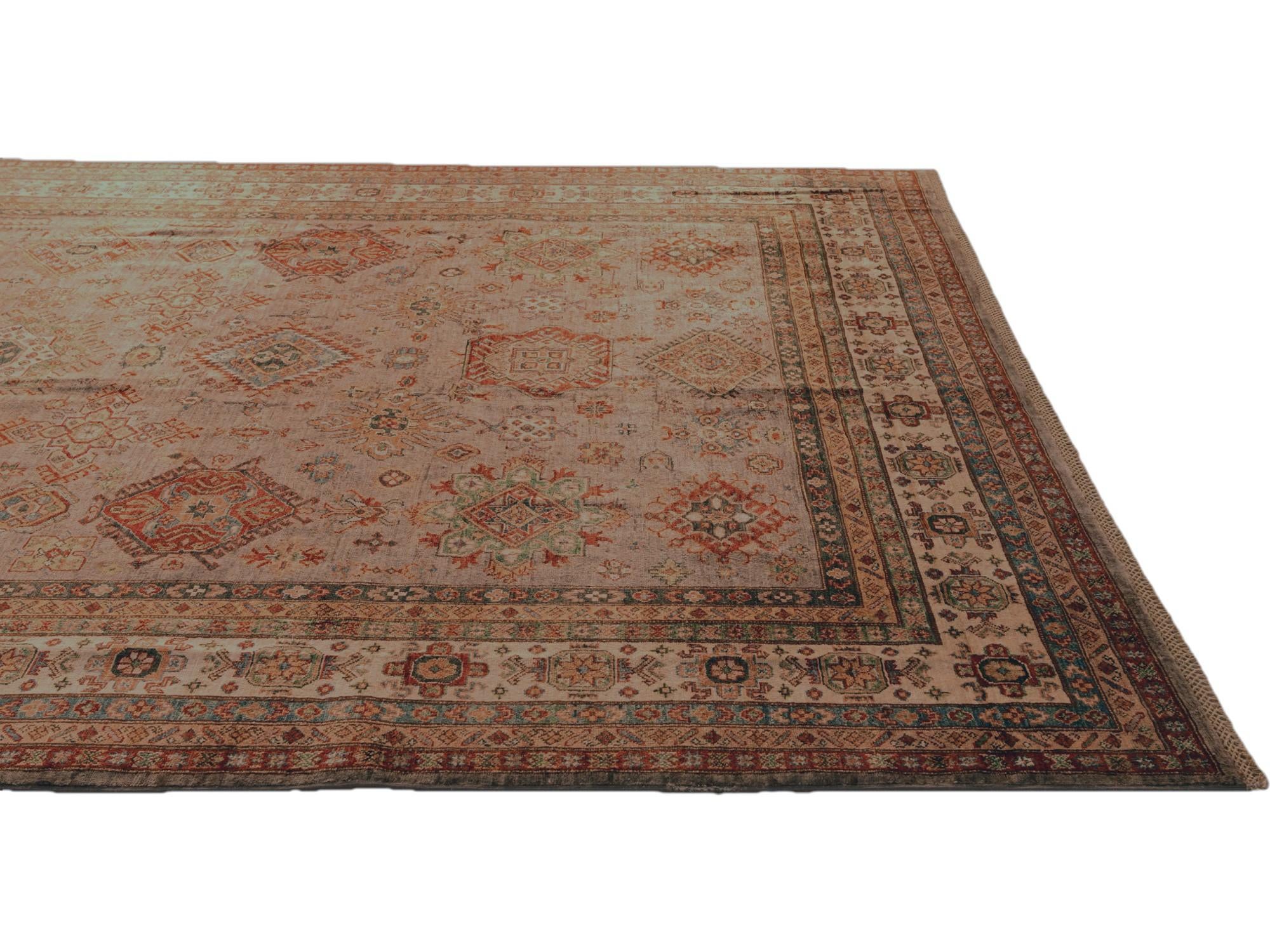 8' 6 x 12' 9 Hand Knotted Kazak Rug