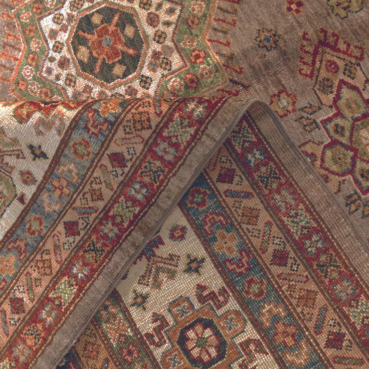 Detail image of 8' 6 x 12' 9 Hand Knotted Kazak Rug