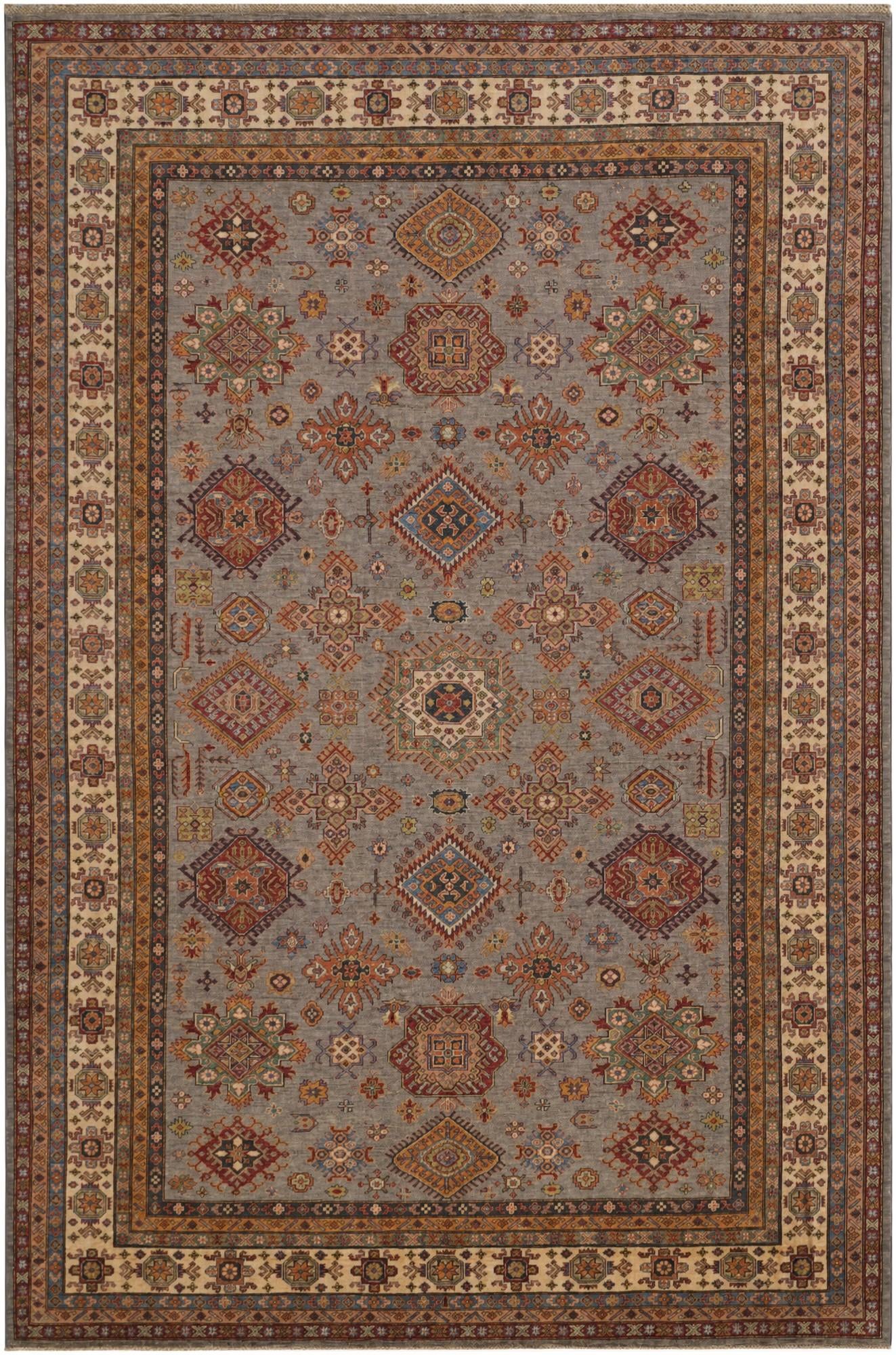 8' 6 x 12' 9 Hand Knotted Kazak Rug