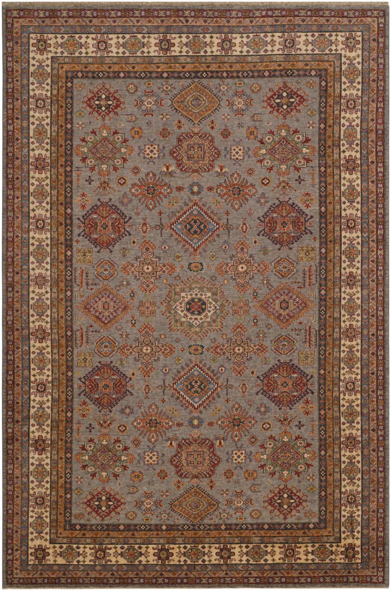 8' 6 x 12' 9 Hand Knotted Kazak Rug