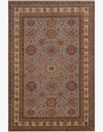8' 6 x 12' 9 Hand Knotted Kazak Rug