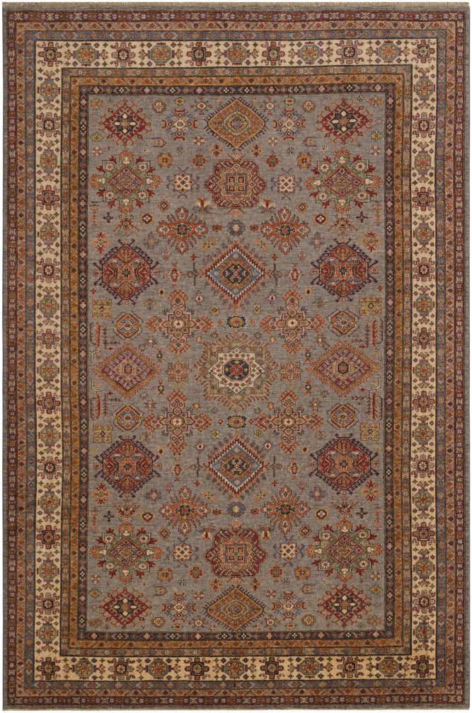 8' 6 x 12' 9 Hand Knotted Kazak Rug