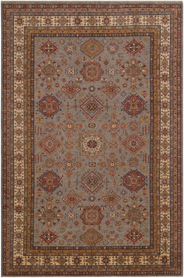 Detailansicht von 260cm x 390cm Handgeknüpft Kazak Teppich