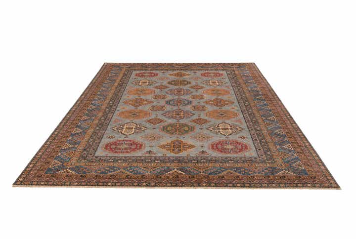 9' 3 x 12' 8 Hand Knotted Kazak Rug