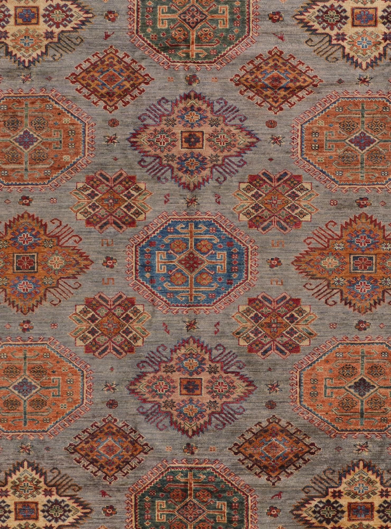 9' 3 x 12' 8 Hand Knotted Kazak Rug