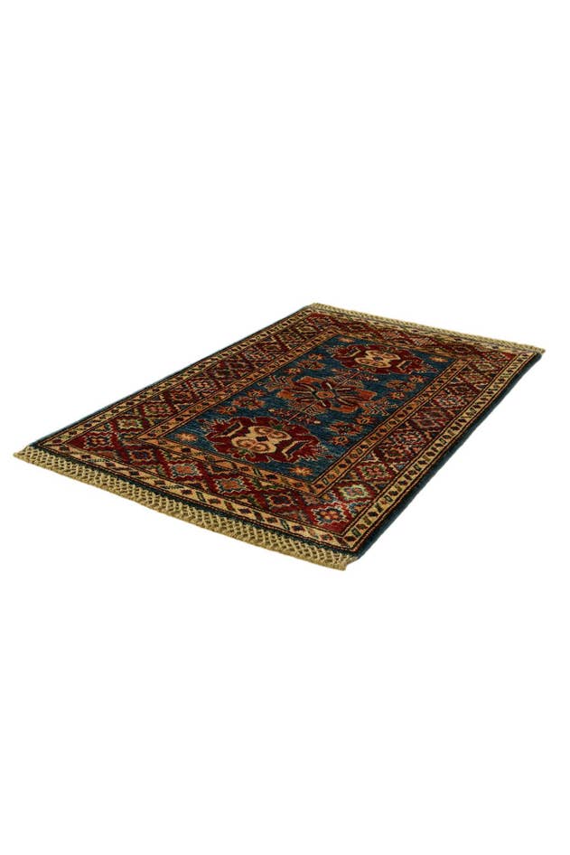 Detail image of 2' x 3' 1 Hand Knotted Kazak Rug