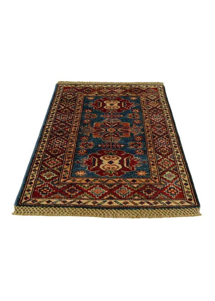 2' x 3' 1 Hand Knotted Kazak Rug