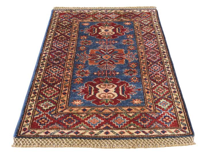 2' x 3' 1 Hand Knotted Kazak Rug