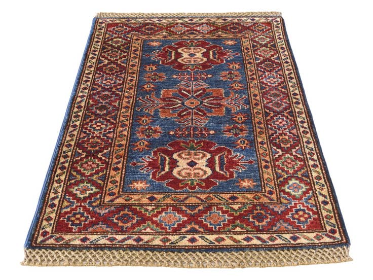 Detail image of 2' x 3' 1 Hand Knotted Kazak Rug