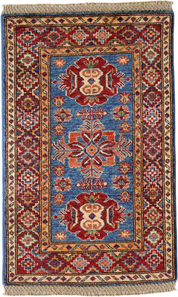 2' x 3' 1 Hand Knotted Kazak Rug