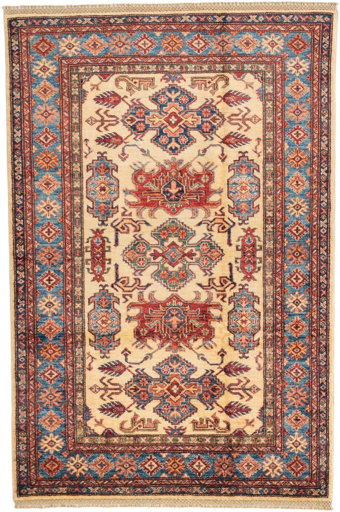 4' x 6' Hand Knotted Kazak Rug