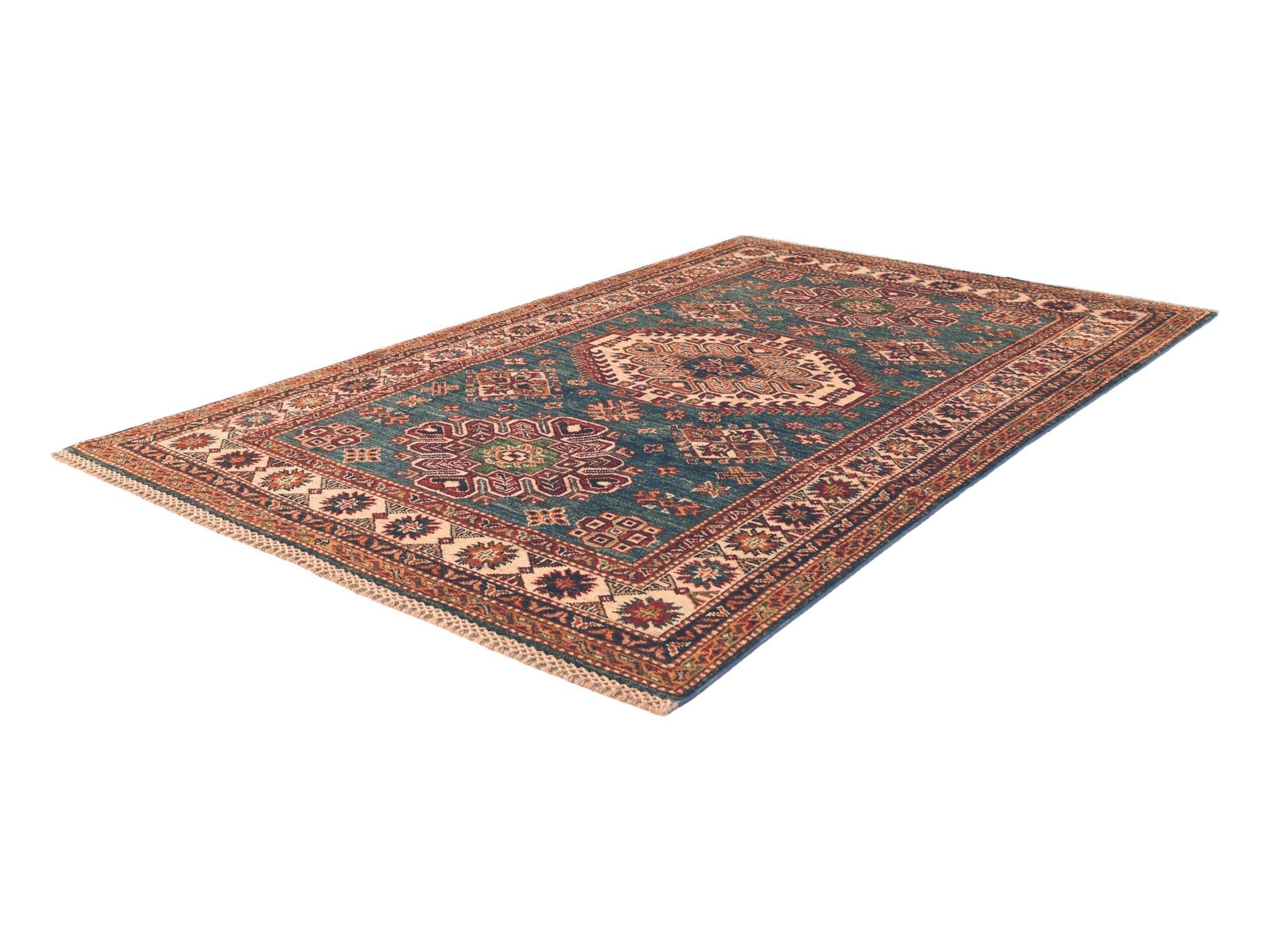 4' 1 x 6' 4 Hand Knotted Kazak Rug