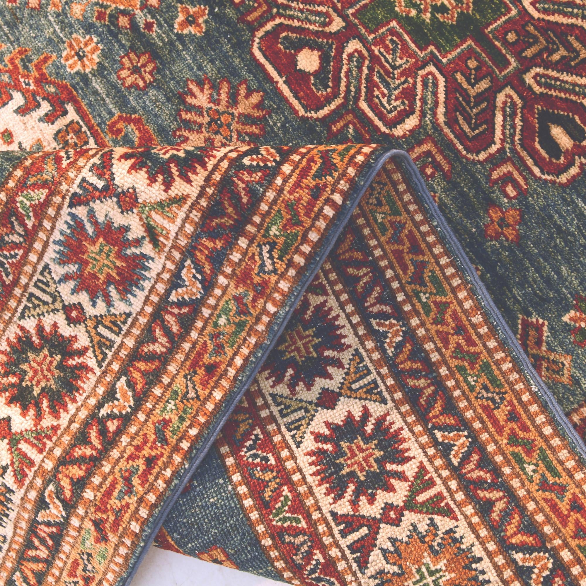 4' 1 x 6' 4 Hand Knotted Kazak Rug