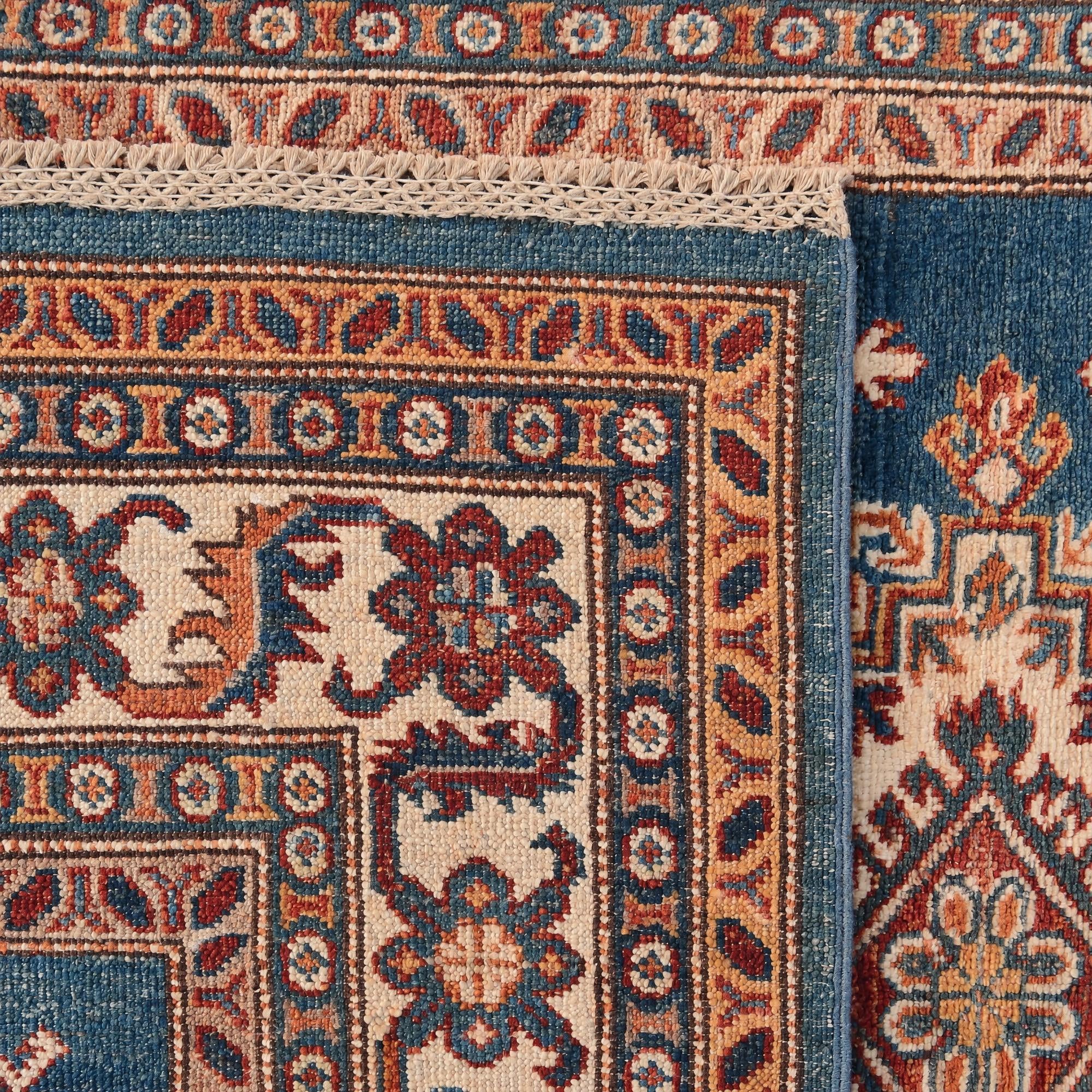 4' x 6' 3 Hand Knotted Kazak Rug