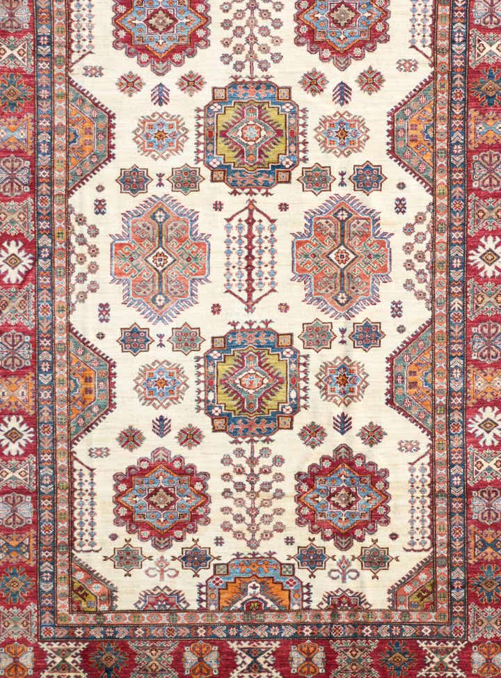 6' 11 x 10' 4 Hand Knotted Kazak Rug