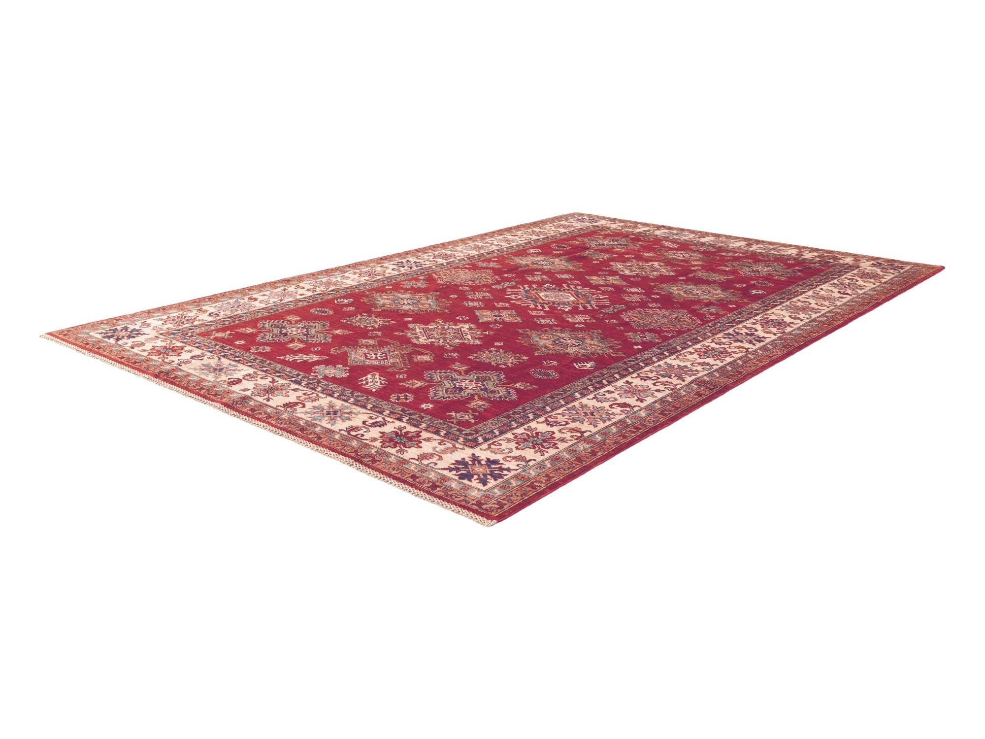 6' 9 x 10' 3 Hand Knotted Kazak Rug