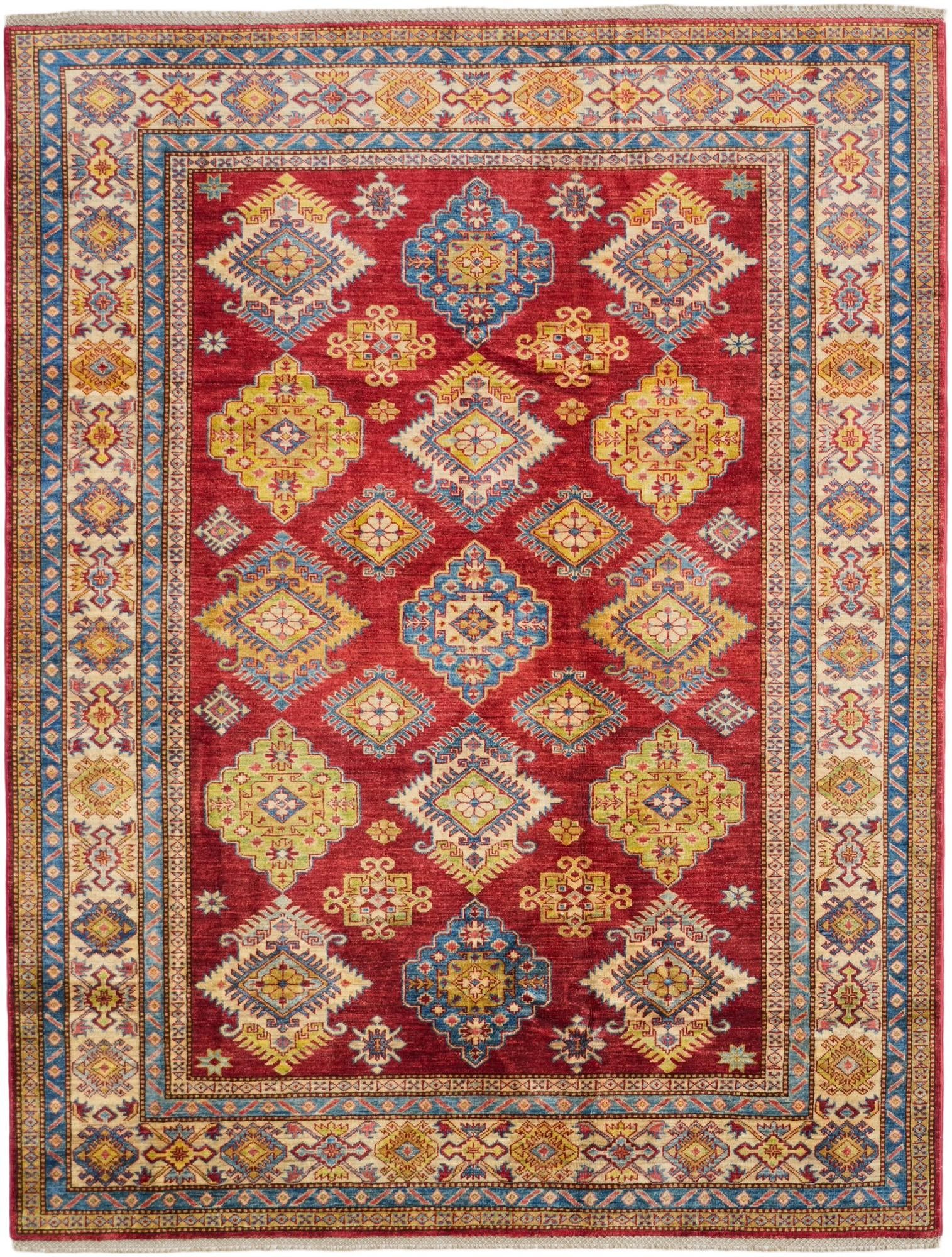 6' 6 x 8' 8 Hand Knotted Kazak Rug