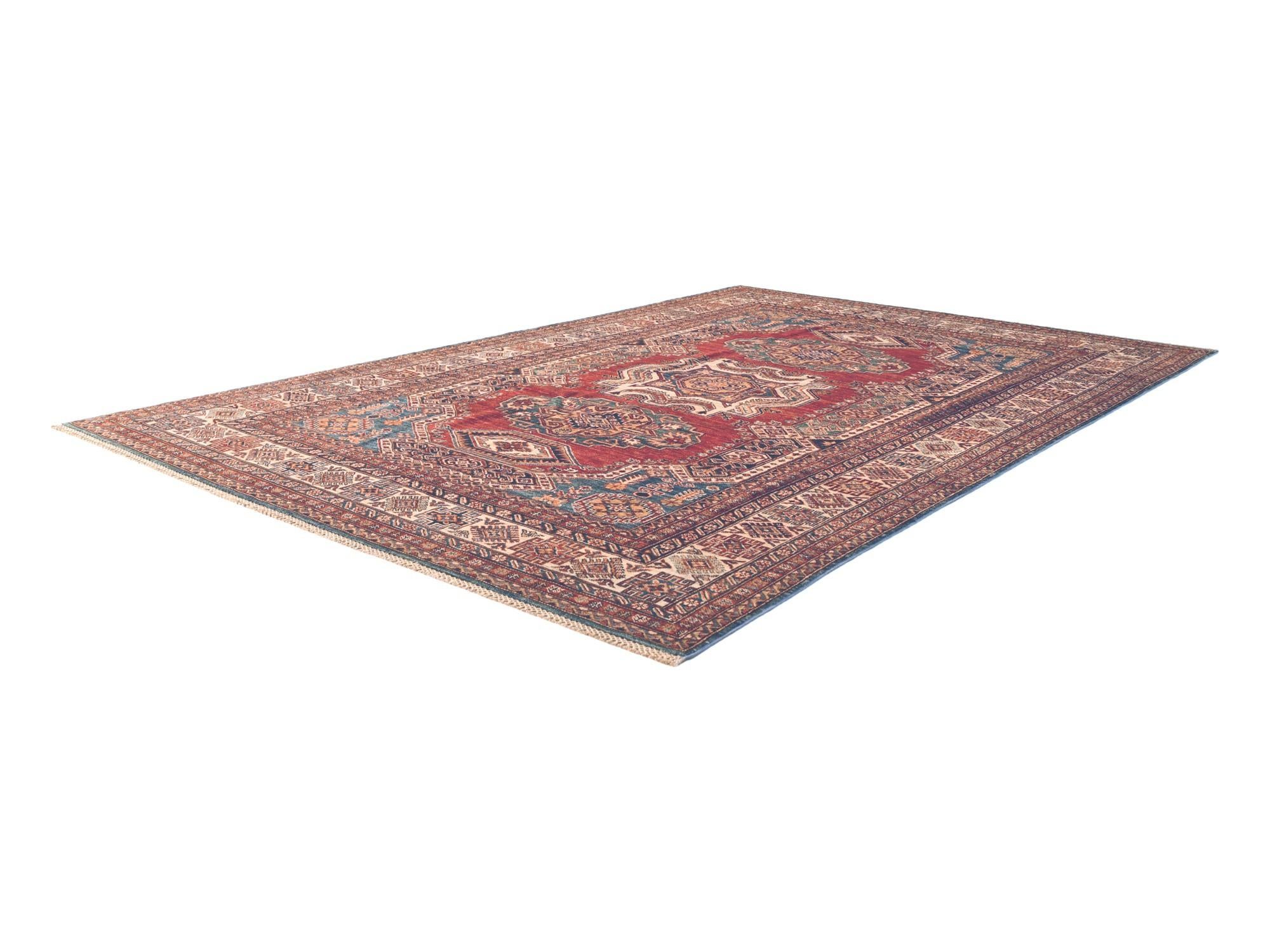 6' 8 x 9' 11 Hand Knotted Kazak Rug