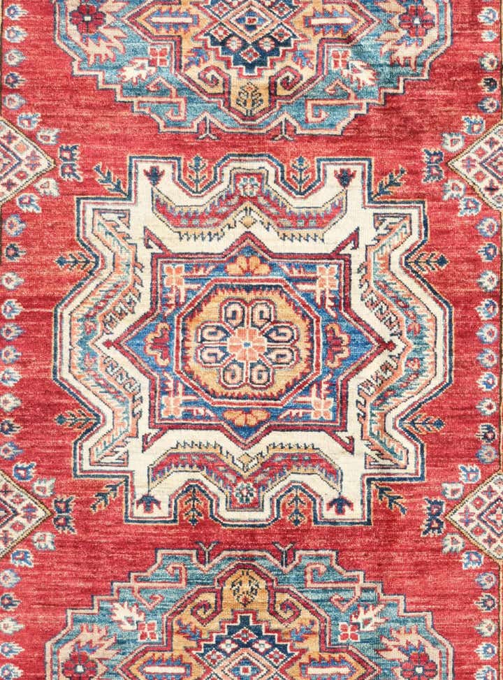 6' 8 x 9' 11 Hand Knotted Kazak Rug