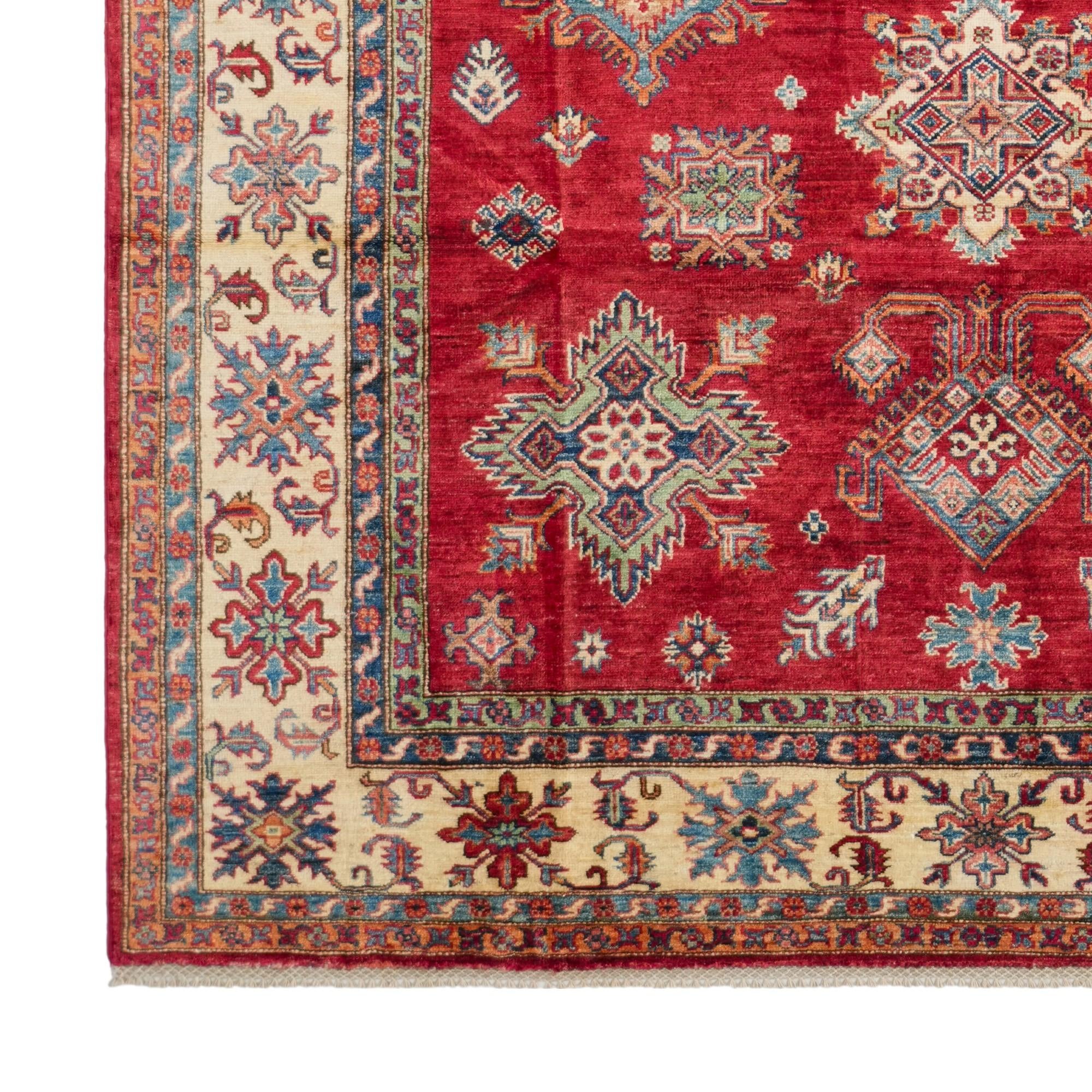 215cm x 305cm Hand Knotted Kazak Rug