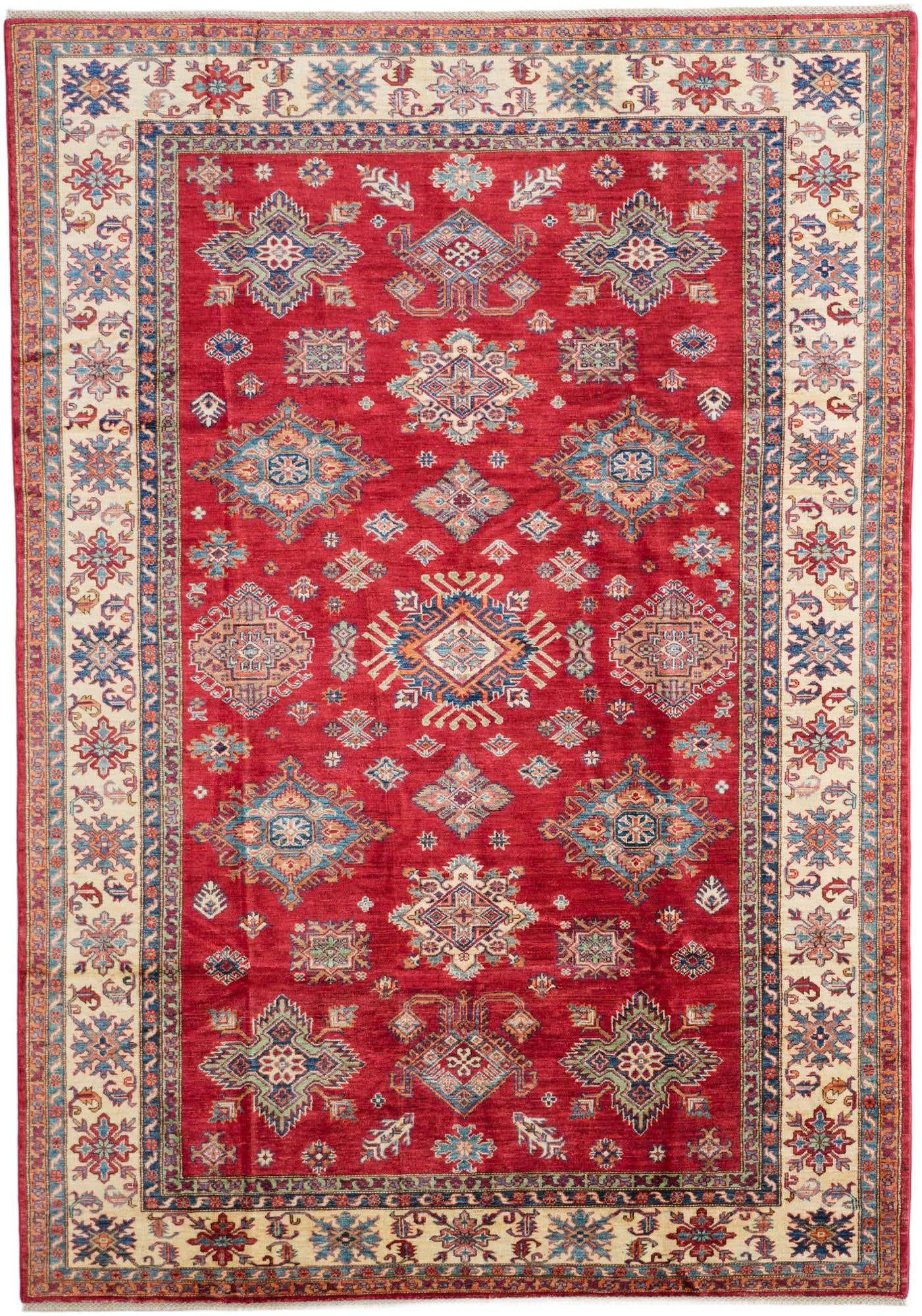 7' x 10' Hand Knotted Kazak Rug