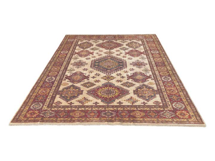 6' 7 x 10' 6 Hand Knotted Kazak Rug