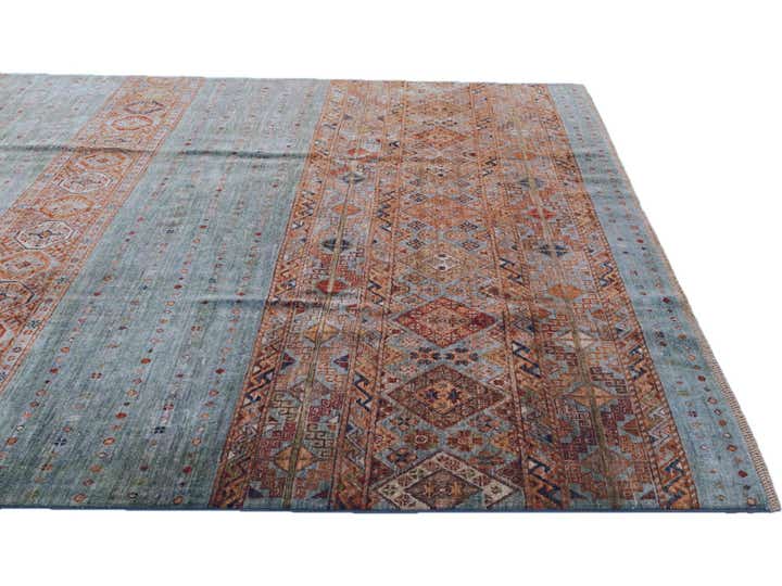 8' x 10' 3 Hand Knotted Kazak Rug