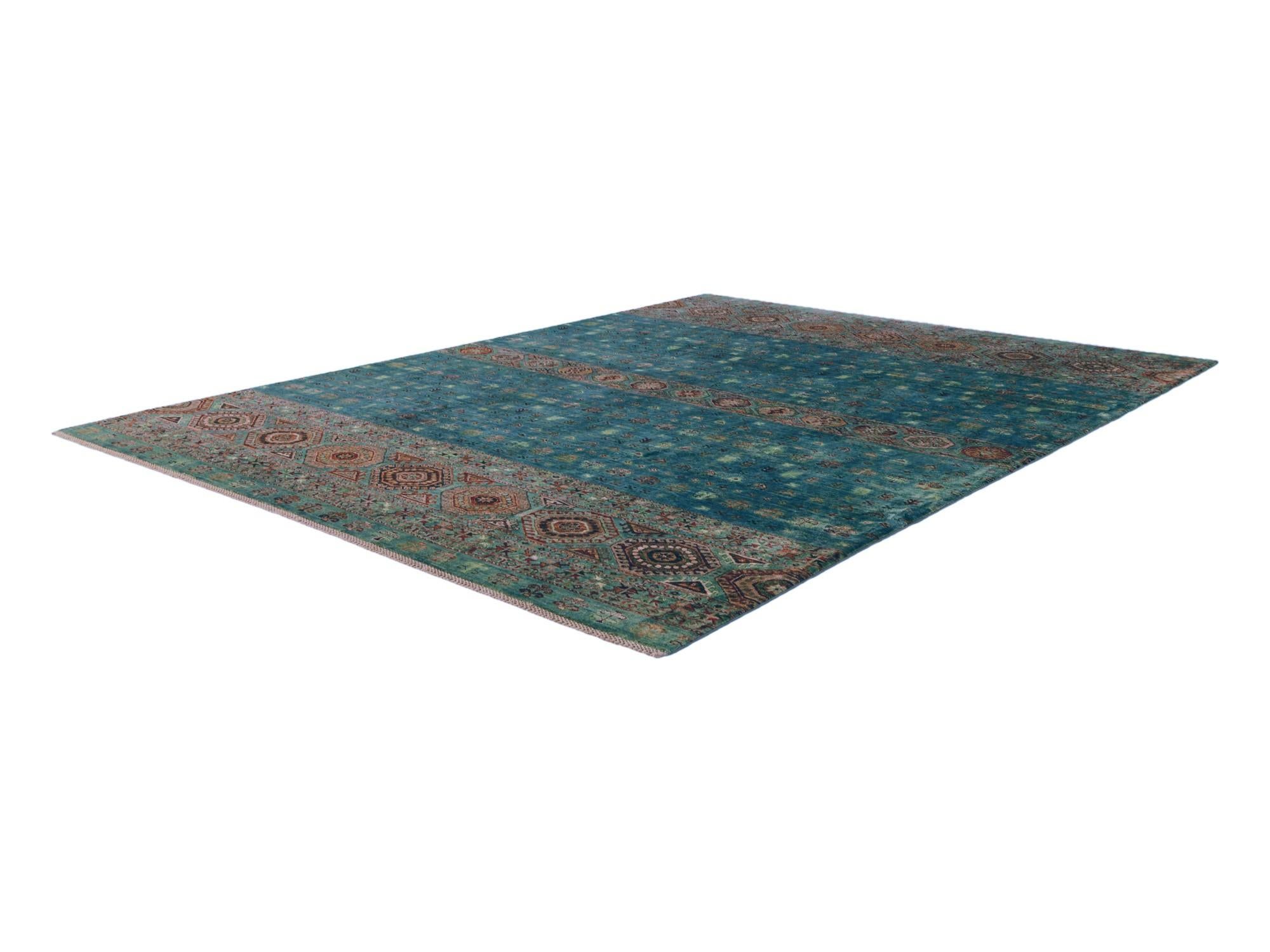 8' 4 x 11' Hand Knotted Kazak Rug