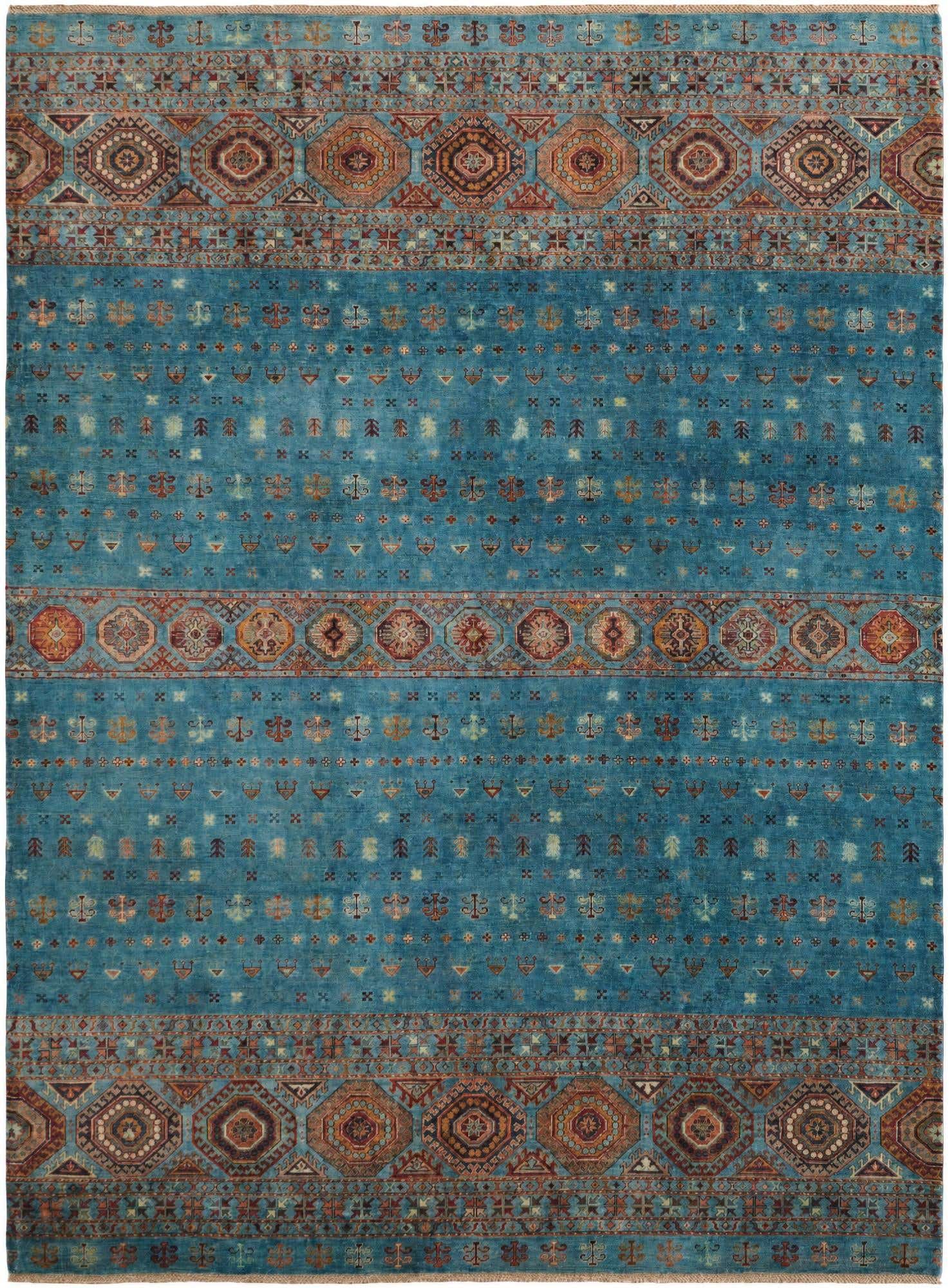 8' 4 x 11' Hand Knotted Kazak Rug