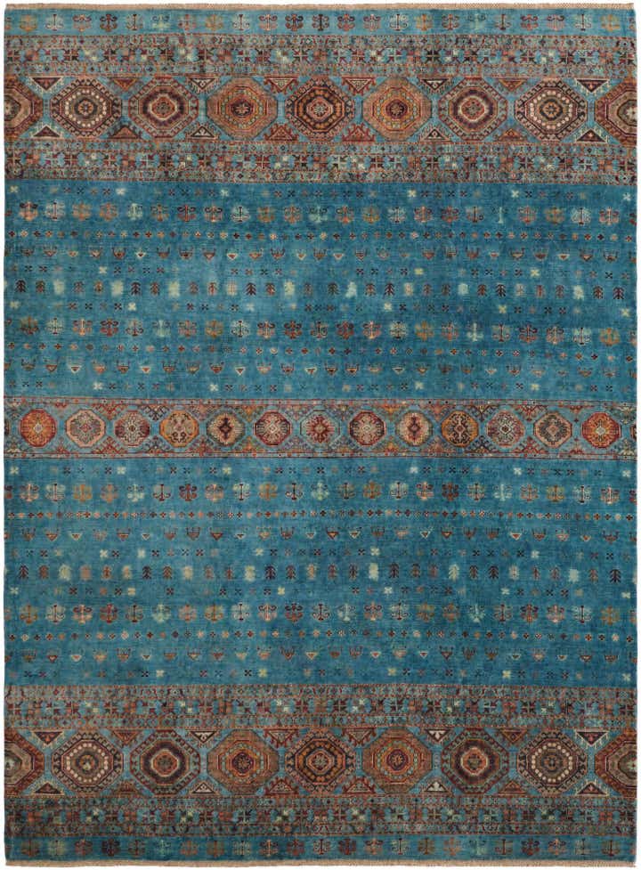 8' 4 x 11' Hand Knotted Kazak Rug