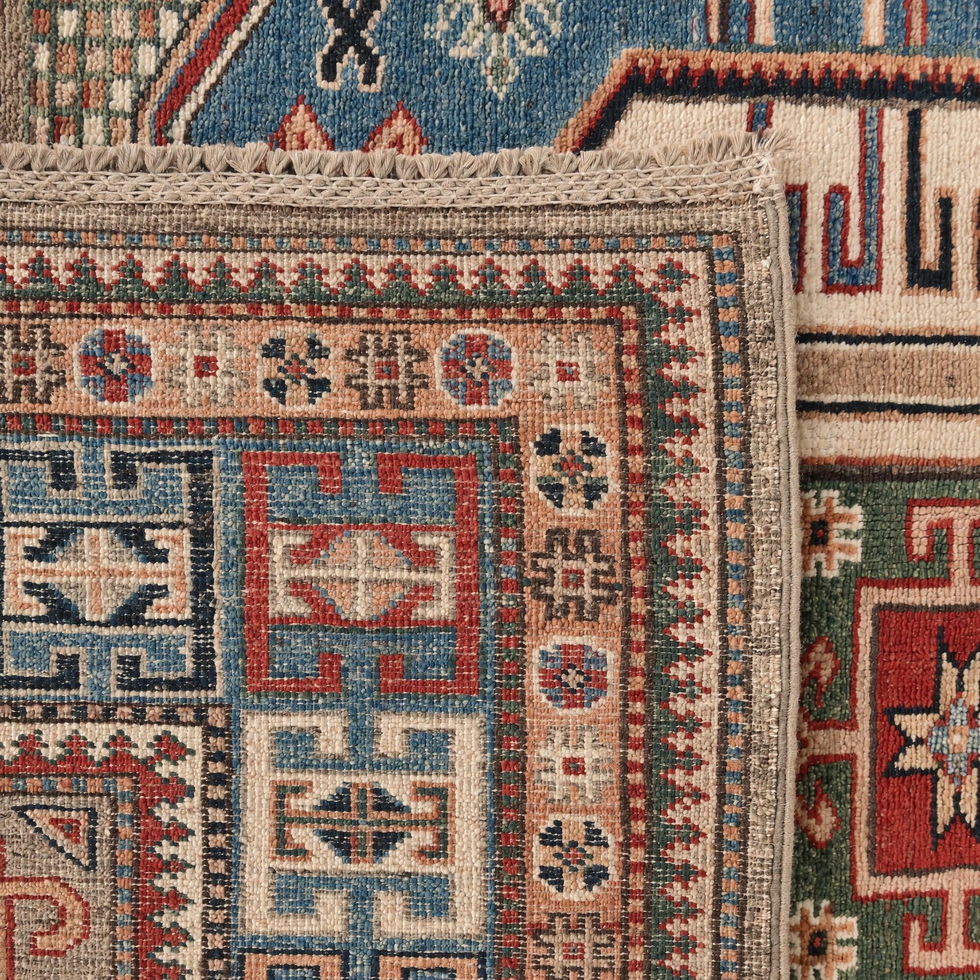 155cm x 210cm Hand Knotted Kazak Rug