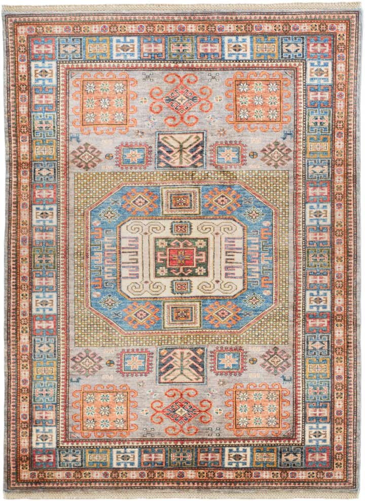 5' x 6' 10 Hand Knotted Kazak Rug