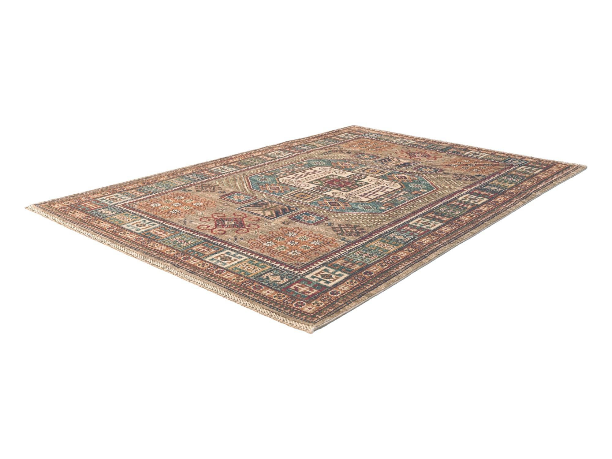 5' x 7' 1 Hand Knotted Kazak Rug