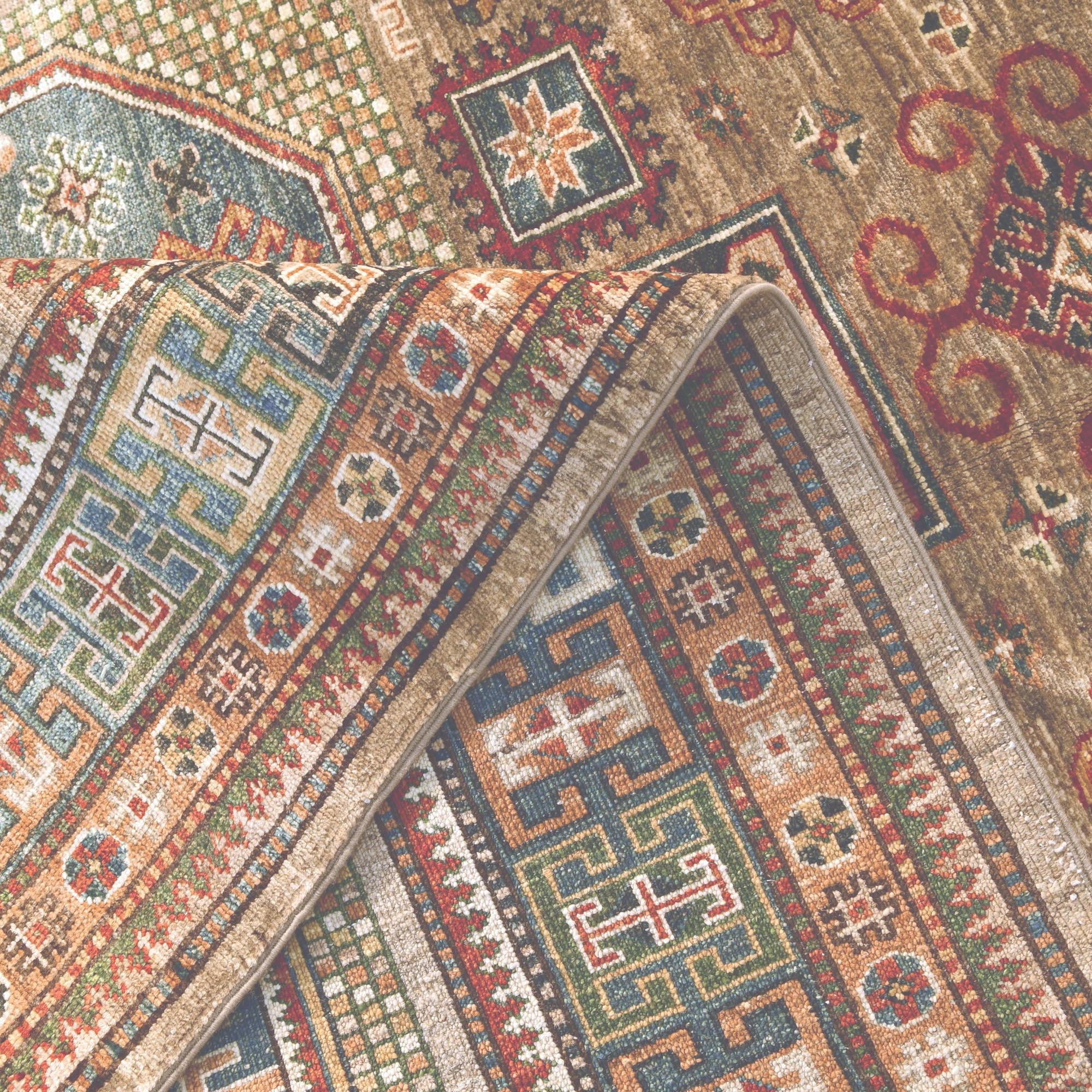 5' x 7' 1 Hand Knotted Kazak Rug