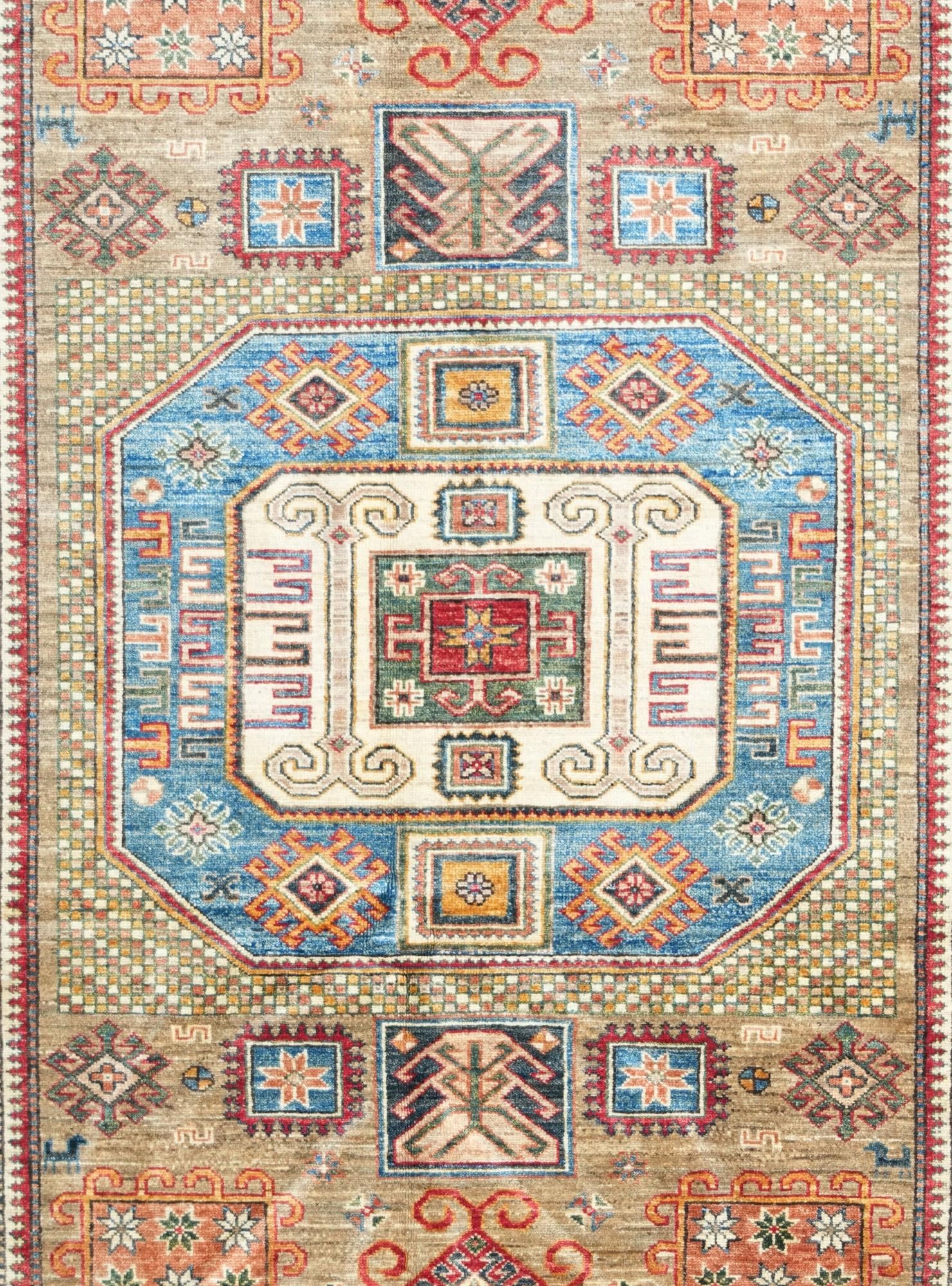 5' x 7' 1 Hand Knotted Kazak Rug