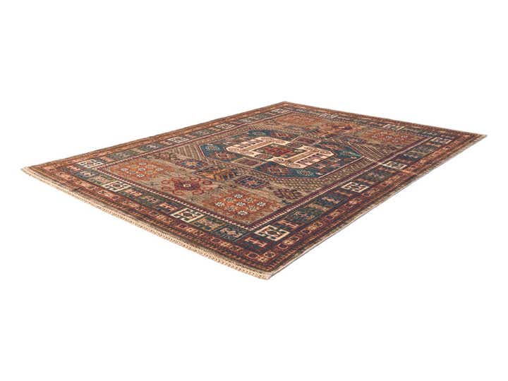 4' 11 x 6' 8 Hand Knotted Kazak Rug