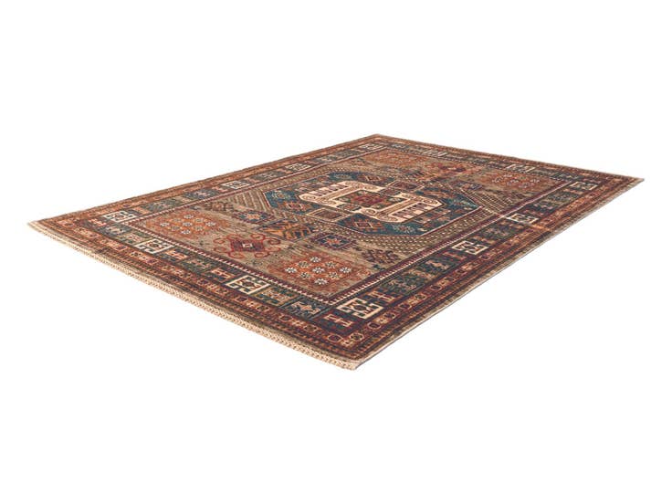 Detail image of 4' 11 x 6' 8 Hand Knotted Kazak Rug