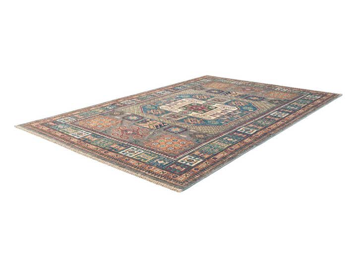 4' 11 x 7' 6 Hand Knotted Kazak Rug