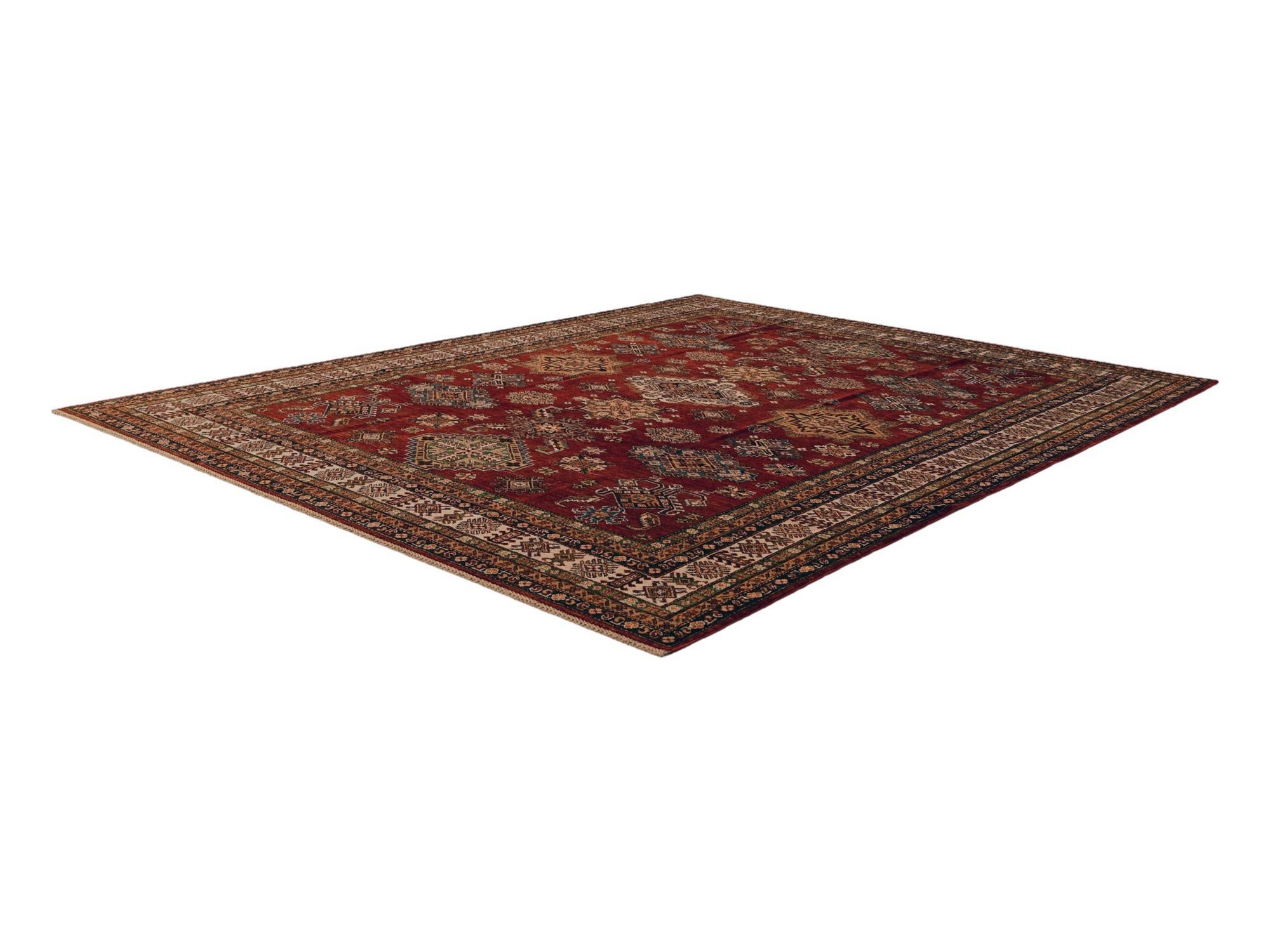 8' 6 x 10' 6 Hand Knotted Kazak Rug