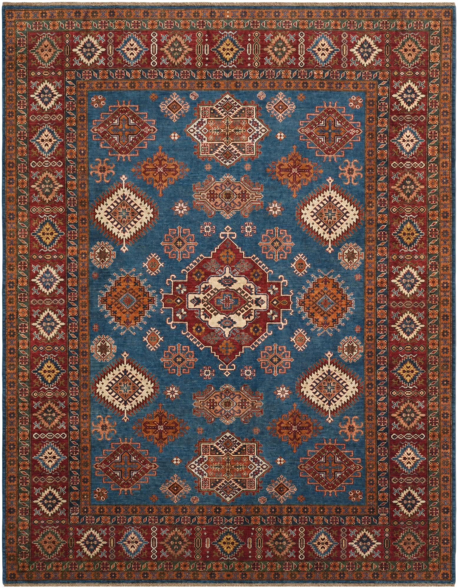 8' 4 x 10' 7 Hand Knotted Kazak Rug