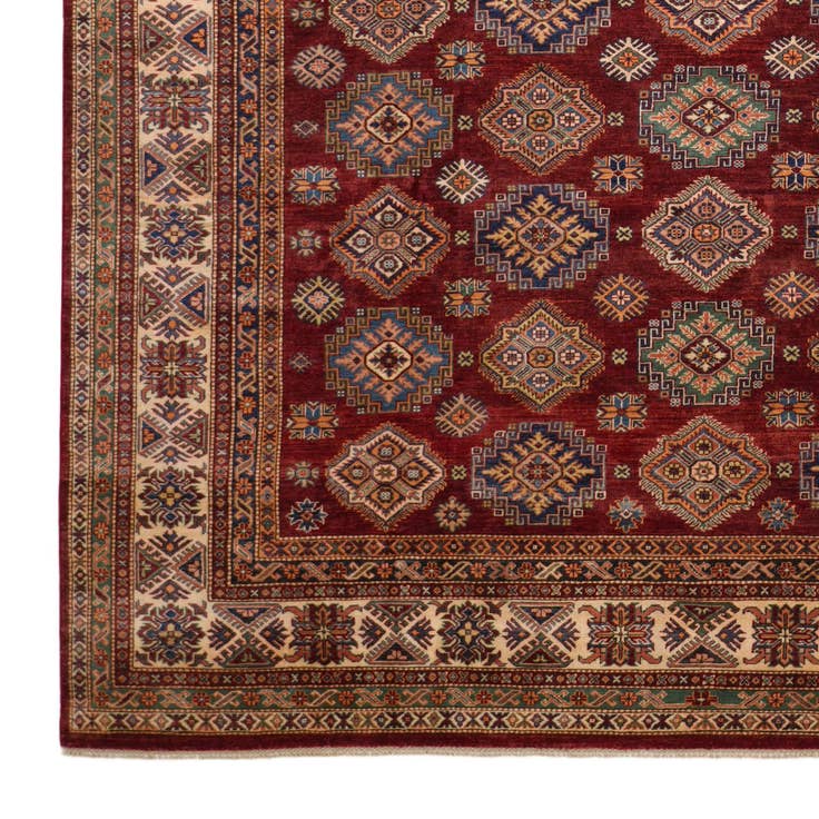 Detailansicht von 315cm x 430cm Handgeknüpft Kazak Teppich