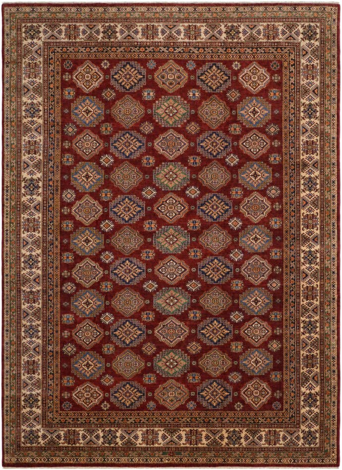 Detailansicht von 315cm x 430cm Handgeknüpft Kazak Teppich