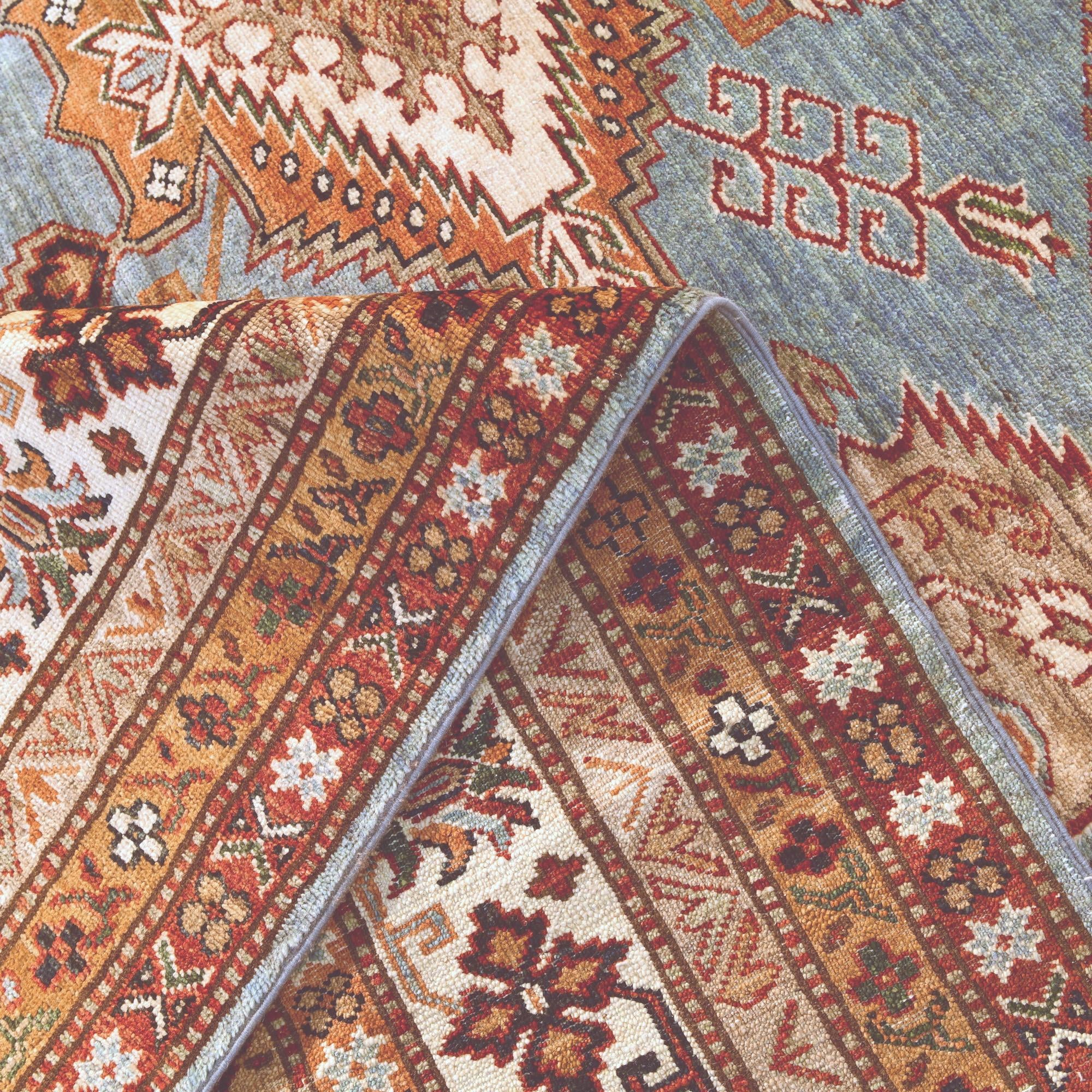 7' 1 x 10' 2 Hand Knotted Kazak Rug