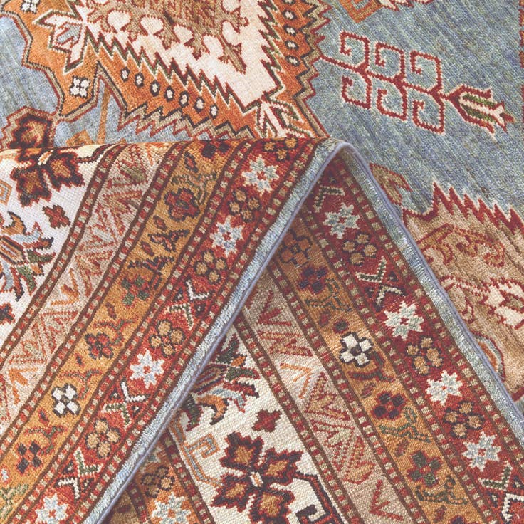 Detail image of 7' 1 x 10' 2 Hand Knotted Kazak Rug
