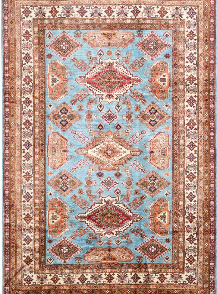 7' 1 x 10' 2 Hand Knotted Kazak Rug