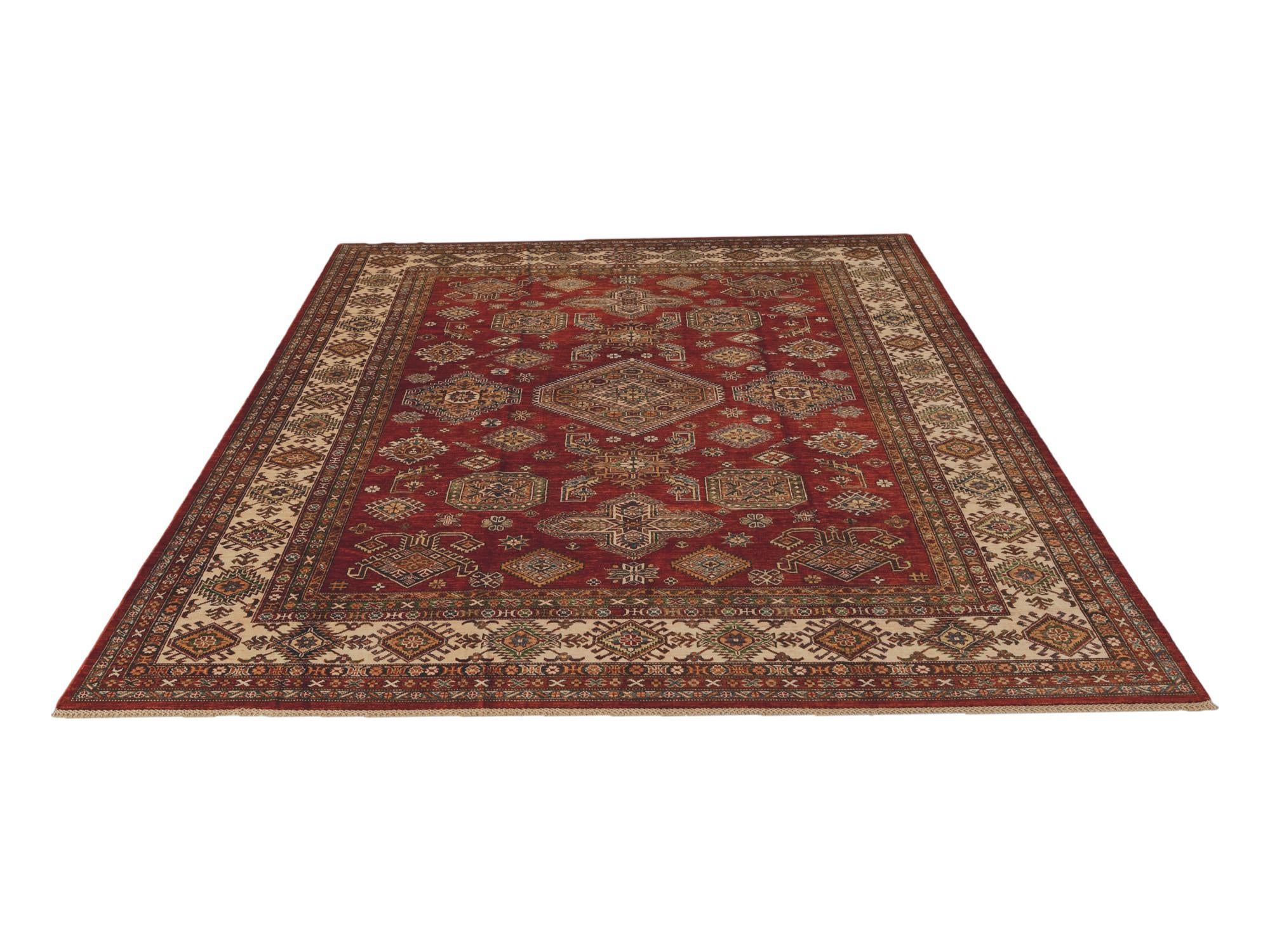 8' 2 x 10' 6 Hand Knotted Kazak Rug