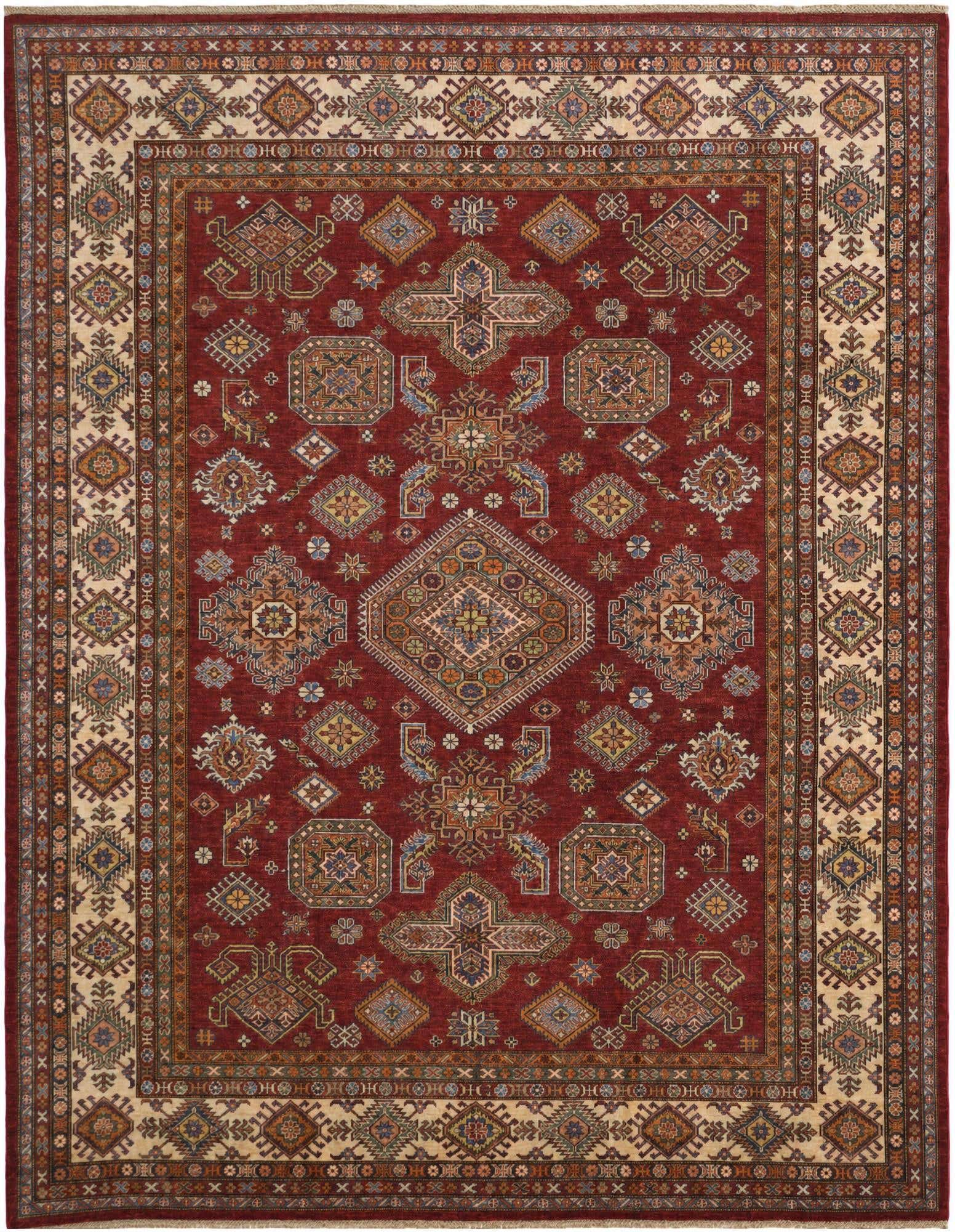 8' 2 x 10' 6 Hand Knotted Kazak Rug